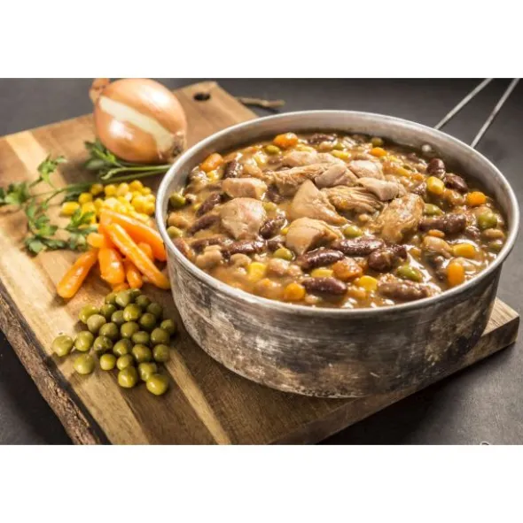 Poulet fondant sur jardinière de légumes - Autochauffant