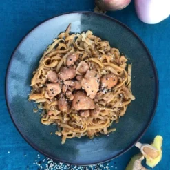 Poulet Teriyaki et nouilles chinoises