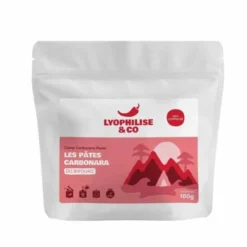 Pâtes carbonara du bivouac - Autochauffant