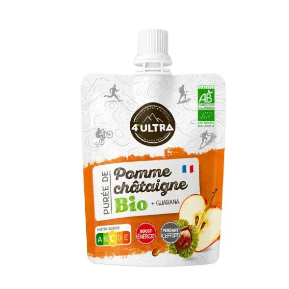 Purée énergétique bio 4ultra - Pomme, châtaigne