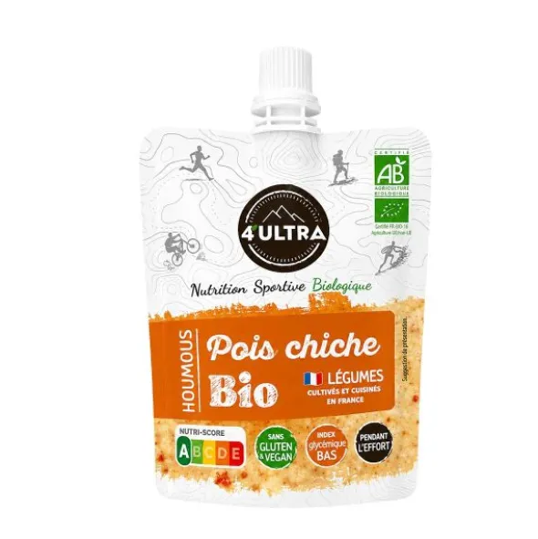 Purée énergétique salée bio 4ultra - Pois chiche