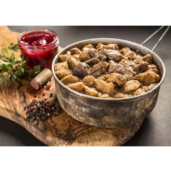 Ragoût de cerf et boulettes de pommes de terre - Autochauffant