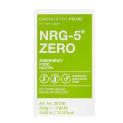 Ration de secours NRG-5 ZERO sans gluten - 15 ans
