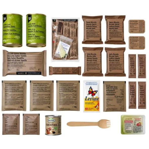 Ration militaire - Menu C Végétarien - 3000 Kcal