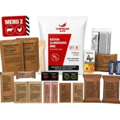 Ration MRE autochauffante 24H- Menu 2 - Boeuf, Poulet