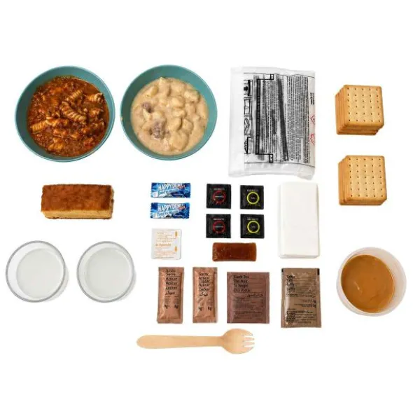 Ration MRE autochauffante 24H- Menu 1 - Boeuf, Poulet