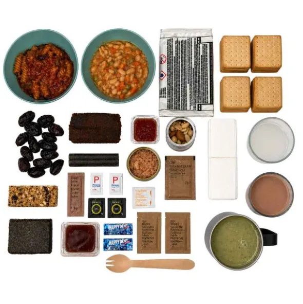 Ration OTAN MRE autochauffante 24H- Menu 1 - 3600 Kcal