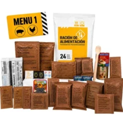 Ration OTAN MRE autochauffante 24H- Menu 1 - 3600 Kcal