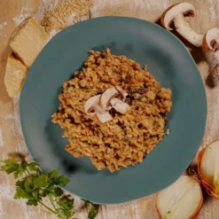 Risotto de riz complet bio aux champignons
