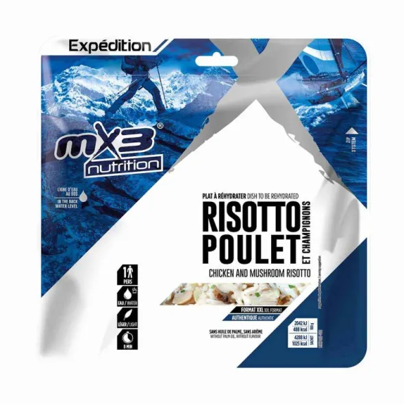 Risotto poulet champignon - Hypercalorique