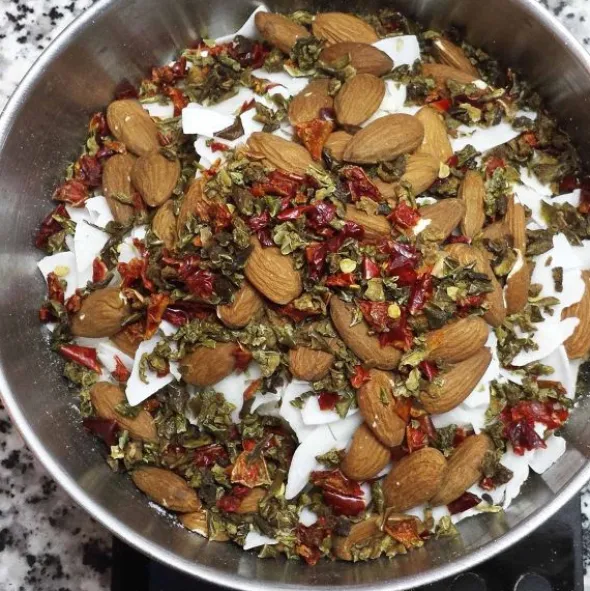 Riz jalfrezi et amandes - Grand format