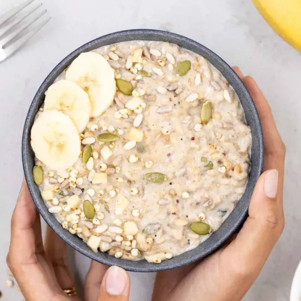 Riz soufflé à la banane