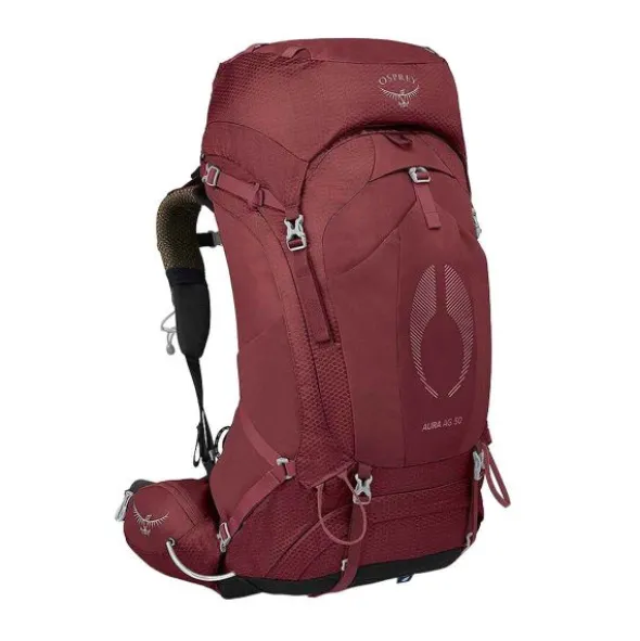 Sac à dos de randonnée Osprey Aura AG 50 - Femme - Rouge