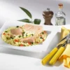 Saumon, riz et légumes