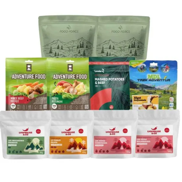 Sélection - 10 repas lyophilisés - Petit prix