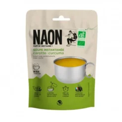 Soupe bio carotte, curcuma