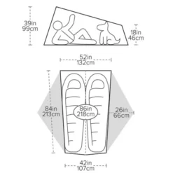 Tente de randonnée Big Agnes Tiger Wall UL2 - 2 places