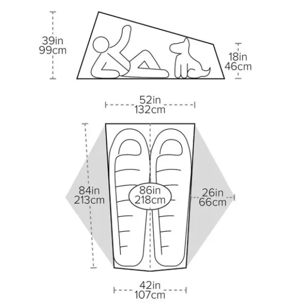 Tente de randonnée Big Agnes Tiger Wall UL2 - 2 places