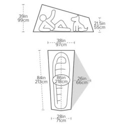 Tente de randonnée Big Agnes Tiger Wall UL1 - 1 place