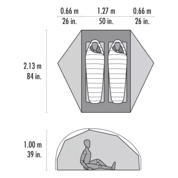 Tente de randonnée MSR FreeLite 2 - 2 personnes
