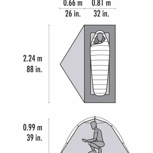 Tente de randonnée MSR Hubba Hubba HD - 1 personne