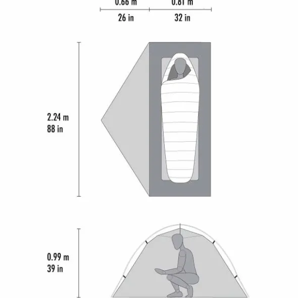 Tente de randonnée MSR Hubba Hubba LT - 1 personne