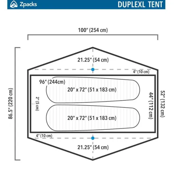 Tente de randonnée Zpacks Duplex Classic - 2 personnes