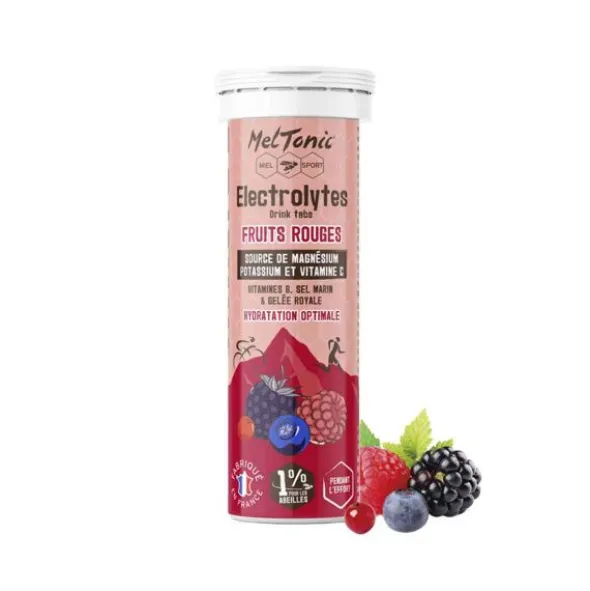 Tube de pastilles électrolytes Meltonic - Fruits rouges